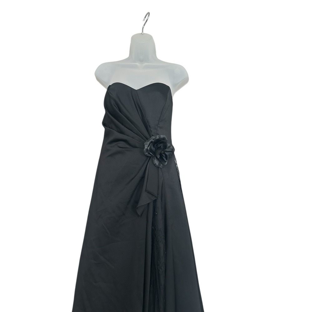 Halloween Play Black Gothic Wedding Evening Dress Pesavento Couture Small Medium - Picture 3 of 14